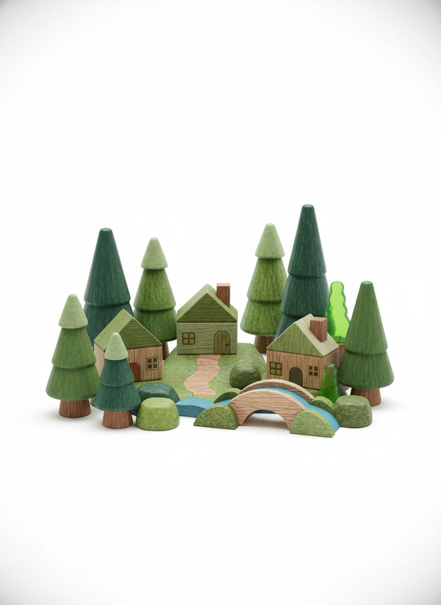 Green Nature Block Set