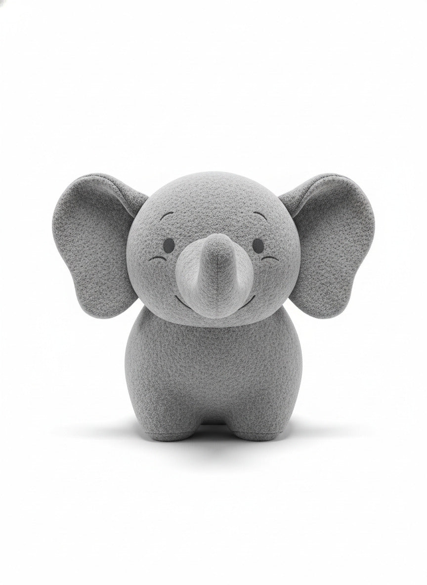 Grey Elephant Plush
