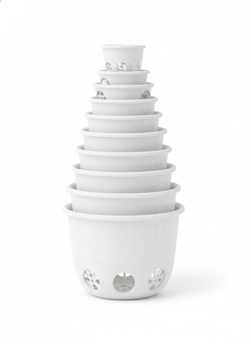 White Bath Cup Toy Set